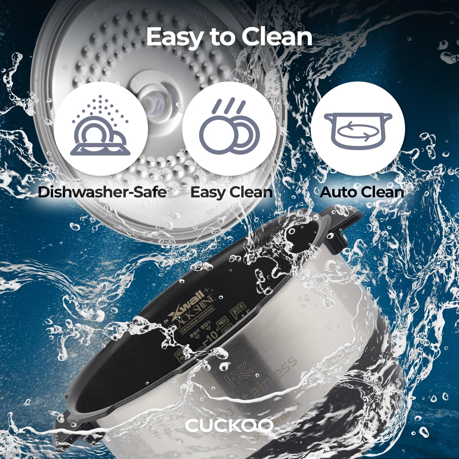 2026 New Cuckoo 3 Cup Dry Induction Heating Pressure Rice Cooker with Micom Logic Tech, Nonstick Pot, Warmer, 16 Menu Modes and Voice Guide in Gold (CRP-EHSS0309FG) - Image 10