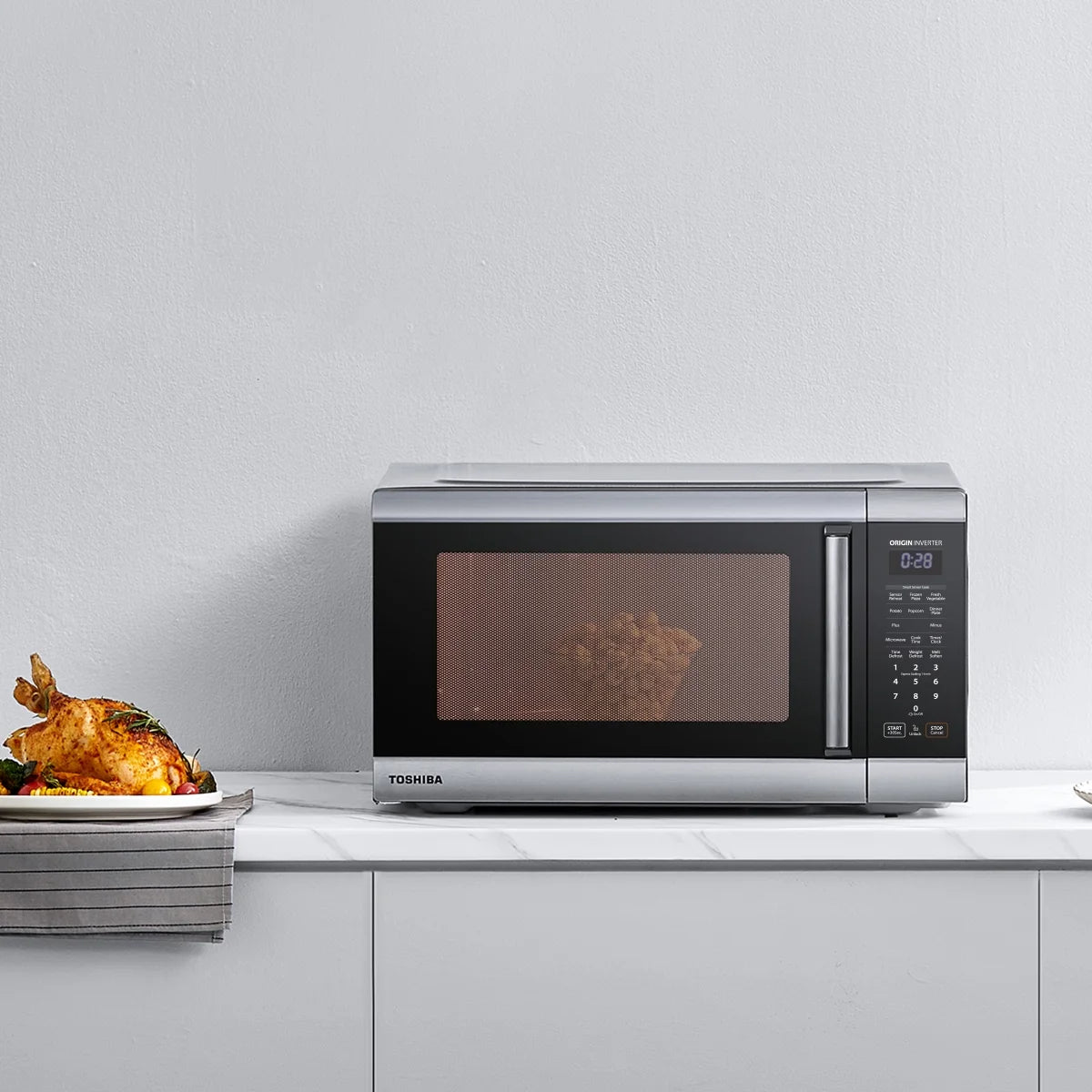 2026 New Toshiba 2.2 cu. ft. 24.4'' Microwave Oven in Stainless Steel - Image 11