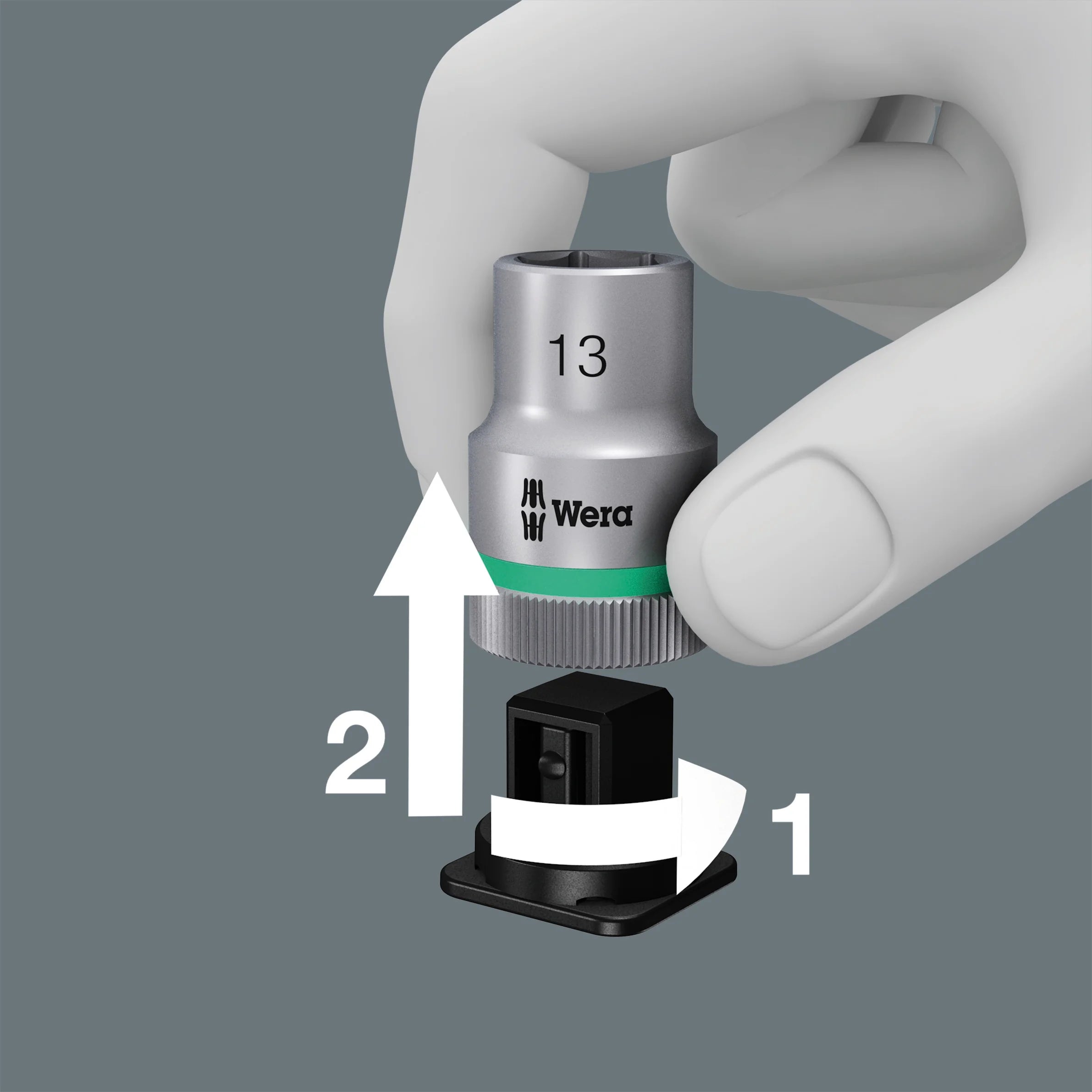 2026 New Wera 003755 8100 SA All-in Zyklop Speed Ratchet Set, 1/4" Drive with Holding Function - Metric - Image 3