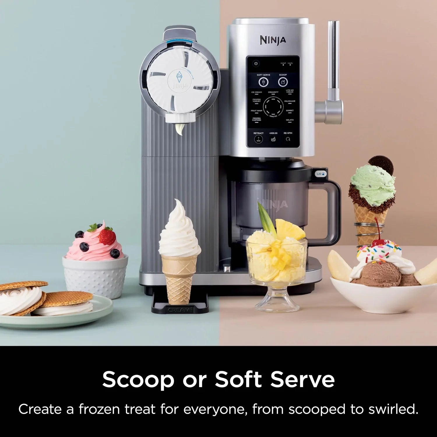 2026 New Restored Ninja CREAMi Swirl 13-in-1 Soft Serve Ice Cream Machine - Factory (Refurbished) - Image 3