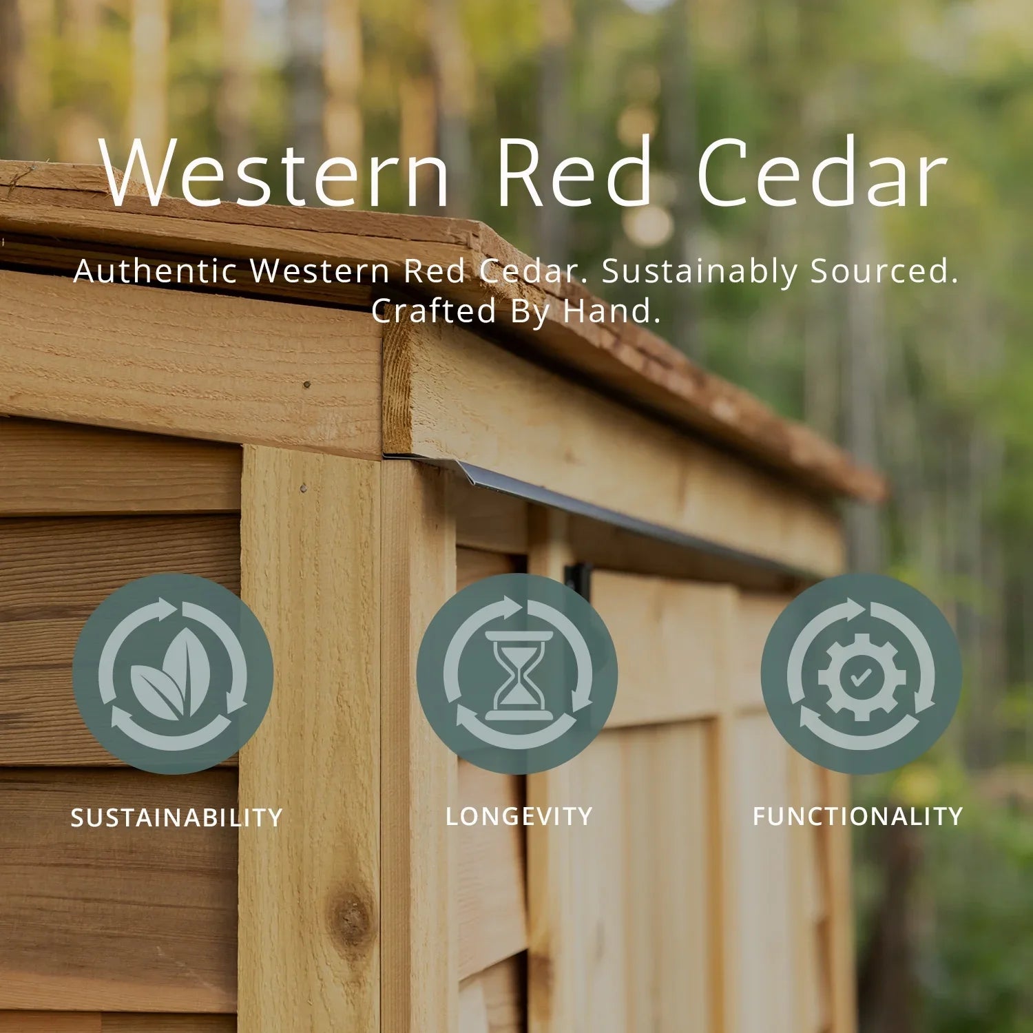 2026 New Outdoor Living Today 6x4 Western Red Cedar Space Master Shed Double Door with Cedar Roof - Image 4