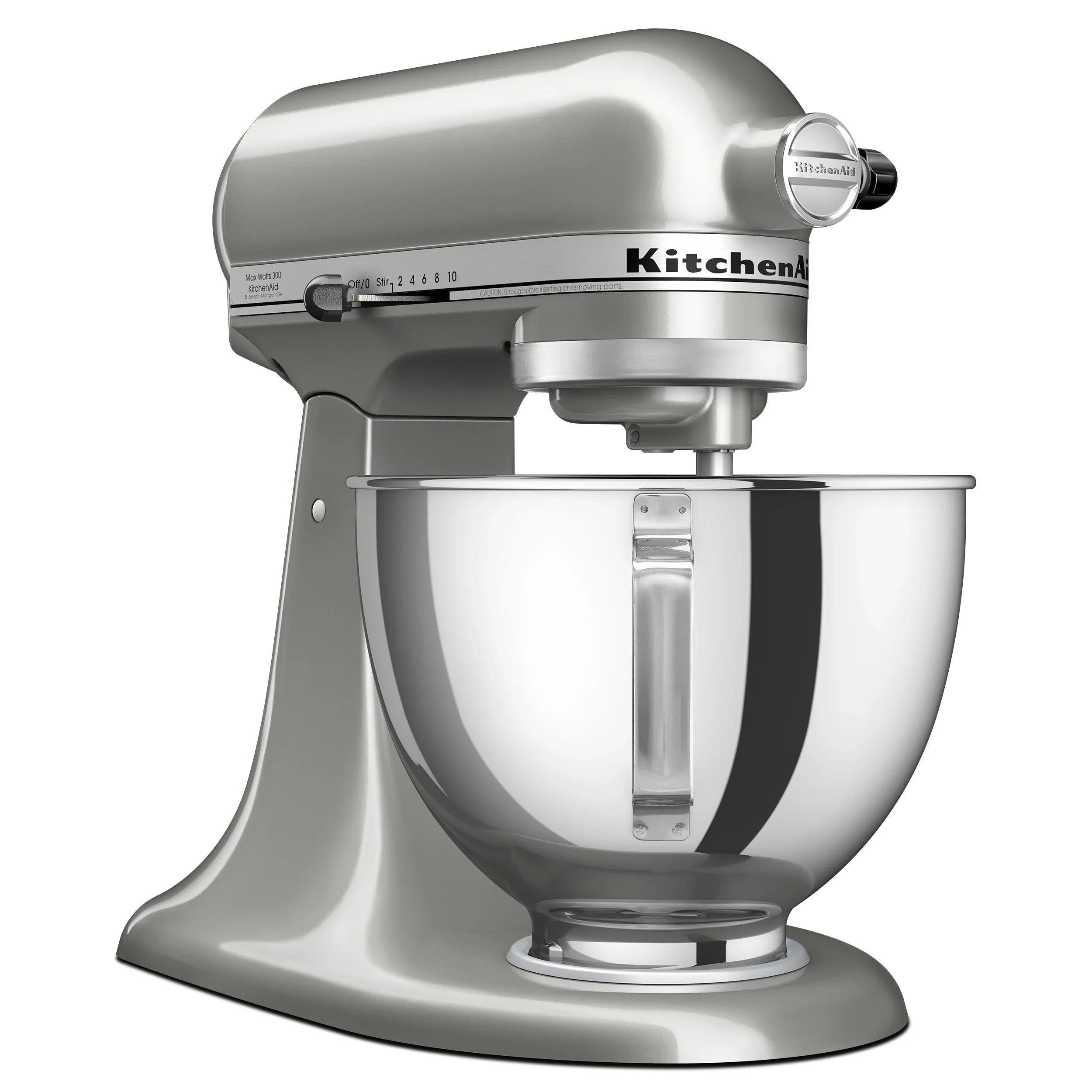 2026 New KitchenAid Deluxe Series 4.5 Quart Tilt-Head Stand Mixer with Stainless Bowl, Contour Silver, KSM97CU - Image 7