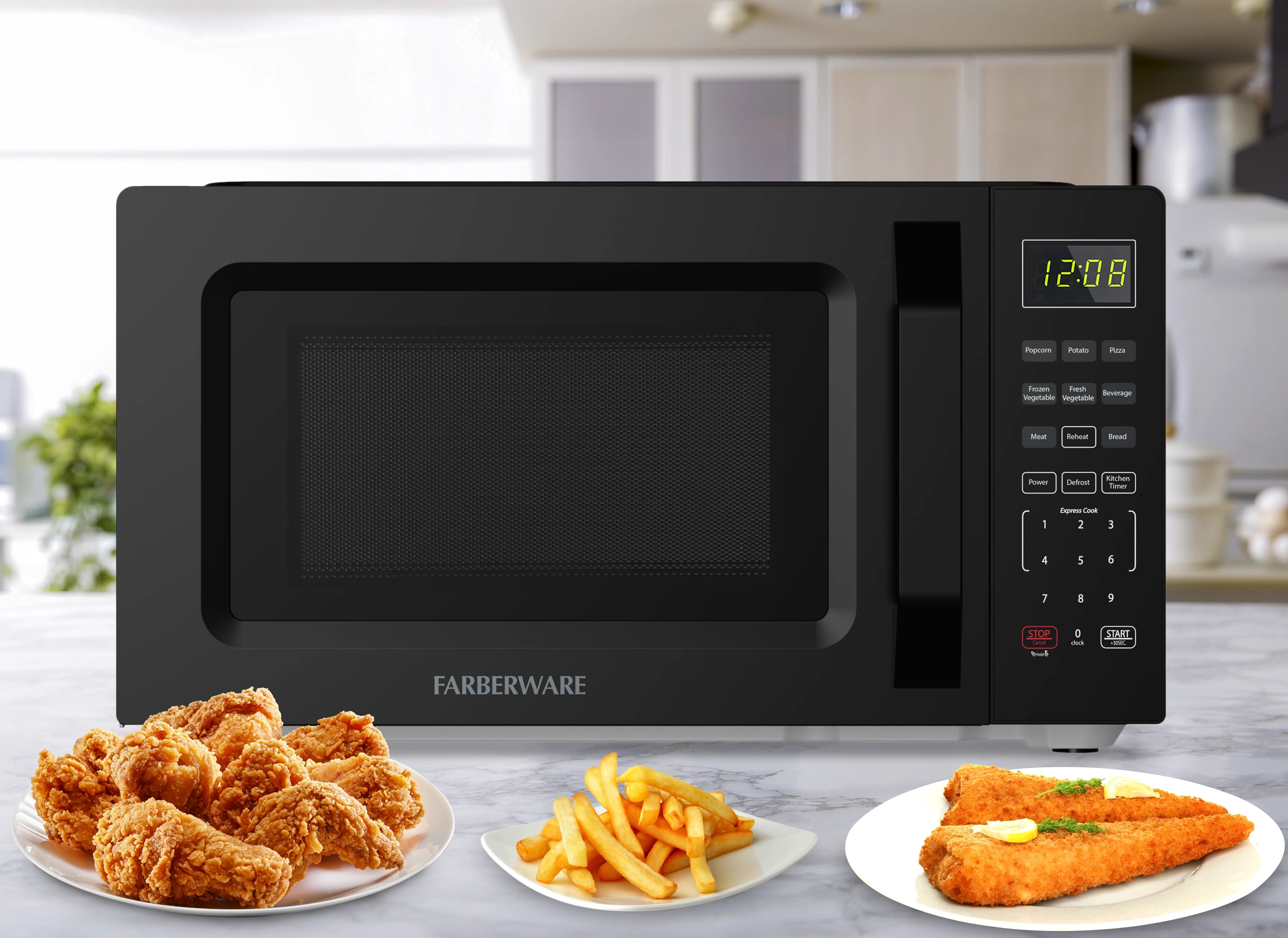 2026 New Farberware 1.1 Cu. Ft. 1000-Watt Compact Microwave Oven, Black - Image 44
