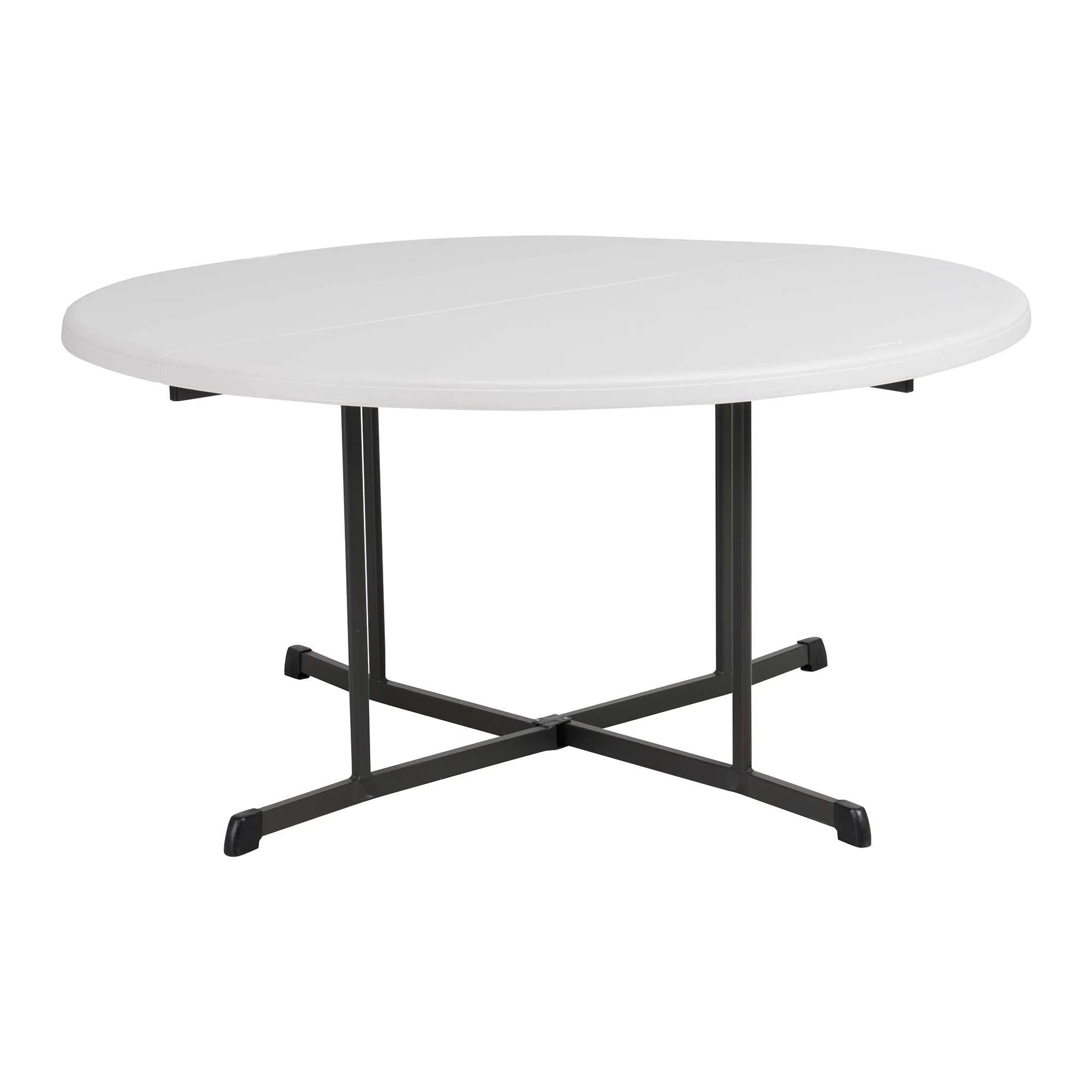 2026 New Lifetime 60" Centerfold Indoor/Outdoor Commercial Grade Folding Round Table, Almond 1 Piece 1 Count (80806) - Image 10