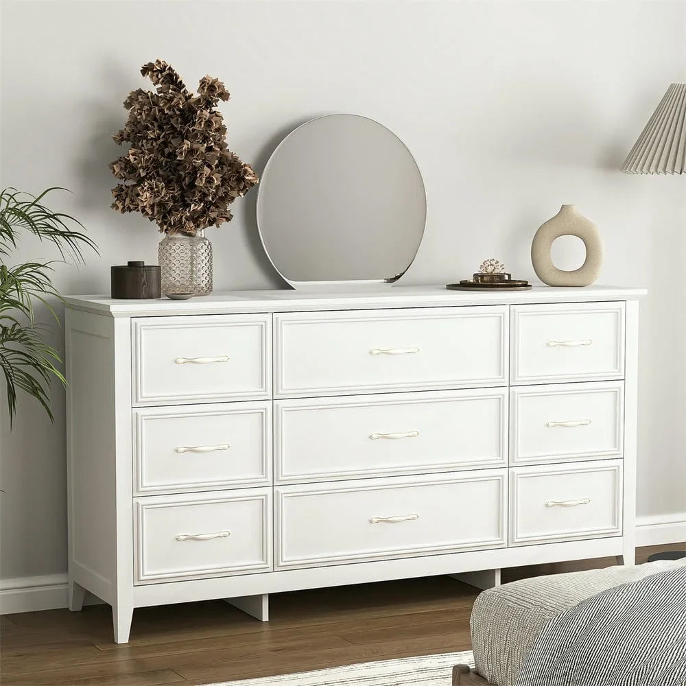 2026 New Kadyn Modern 6 Drawer Dresser Wood Cabinet,Dresser for Bedroom, Kitchen Storage Cabinet with Drawers, Chest of Drawers(Black) - Image 68