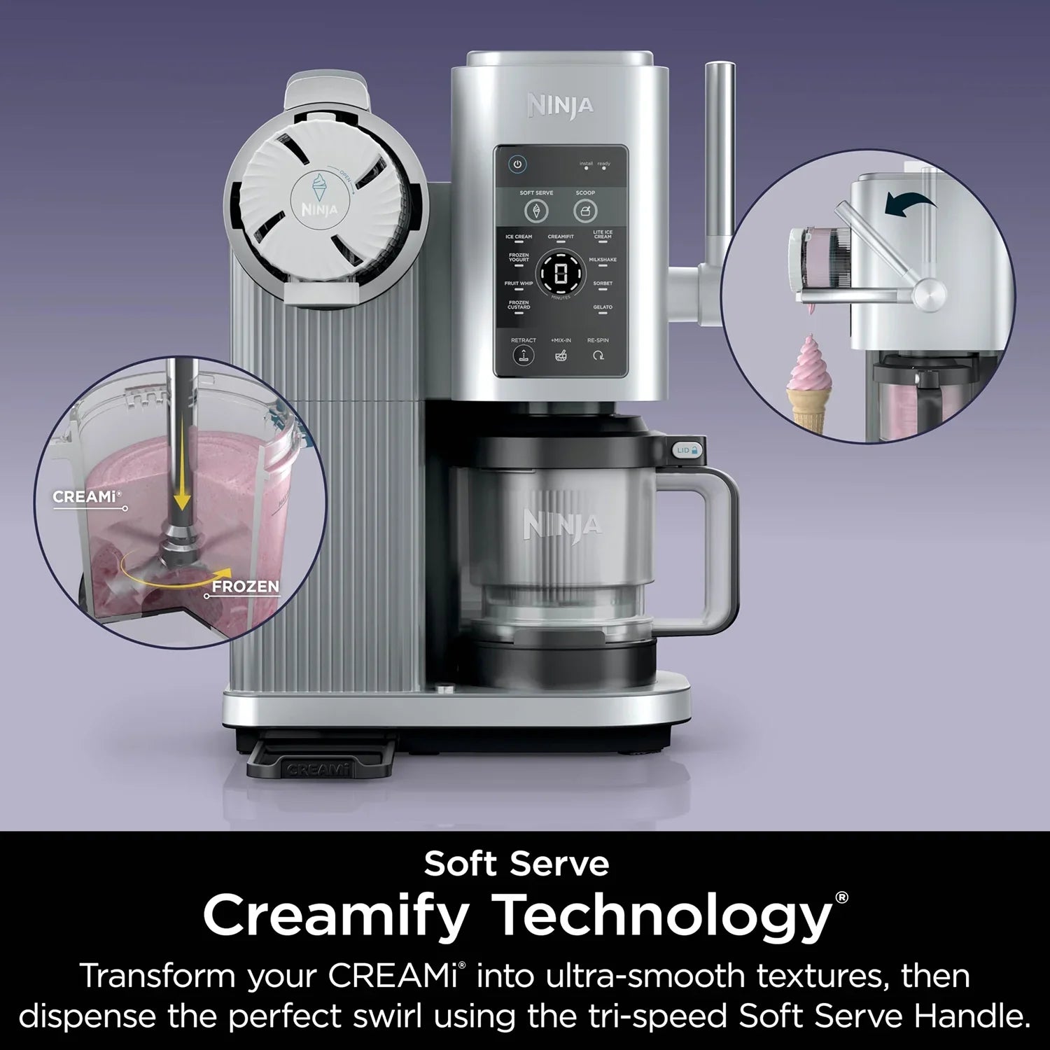 2026 New Restored Ninja CREAMi Swirl 13-in-1 Soft Serve Ice Cream Machine - Factory (Refurbished) - Image 6