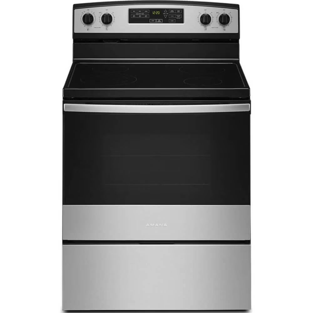 2026 New Amana AER6603SMS 4.8 Cu. Ft. Freestanding Stainless Steel Electric Range