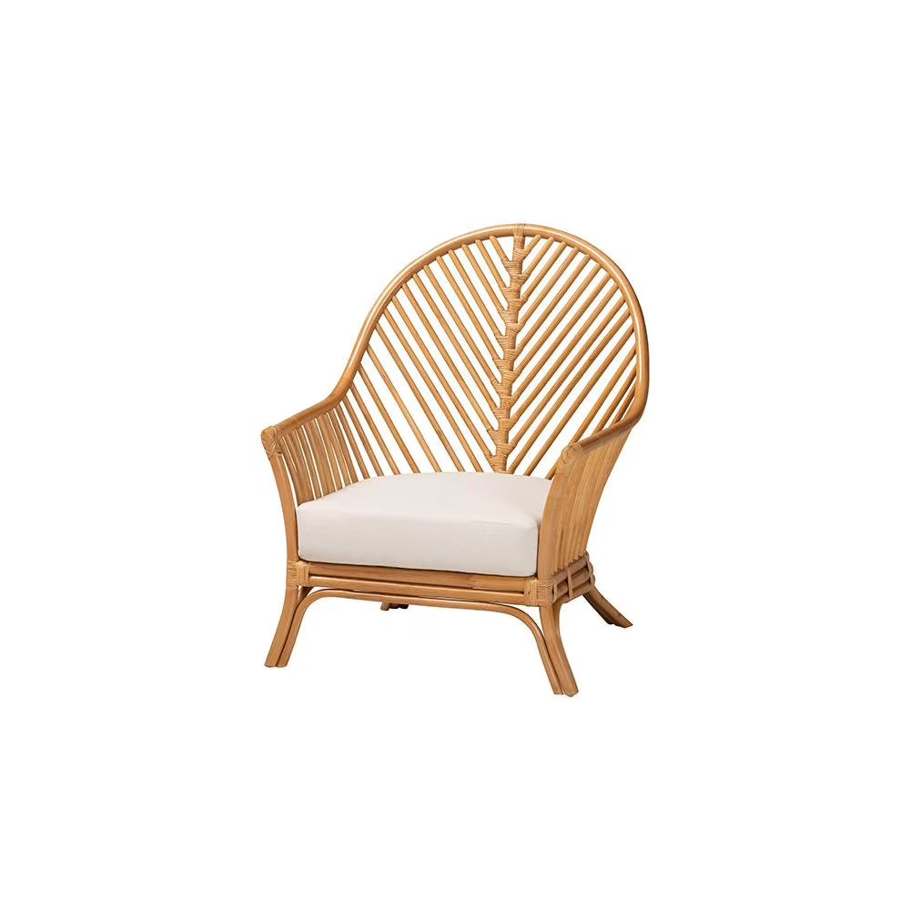 2026 New bali & pari Lisabon Bohemian Light Honey Rattan Arm Chair