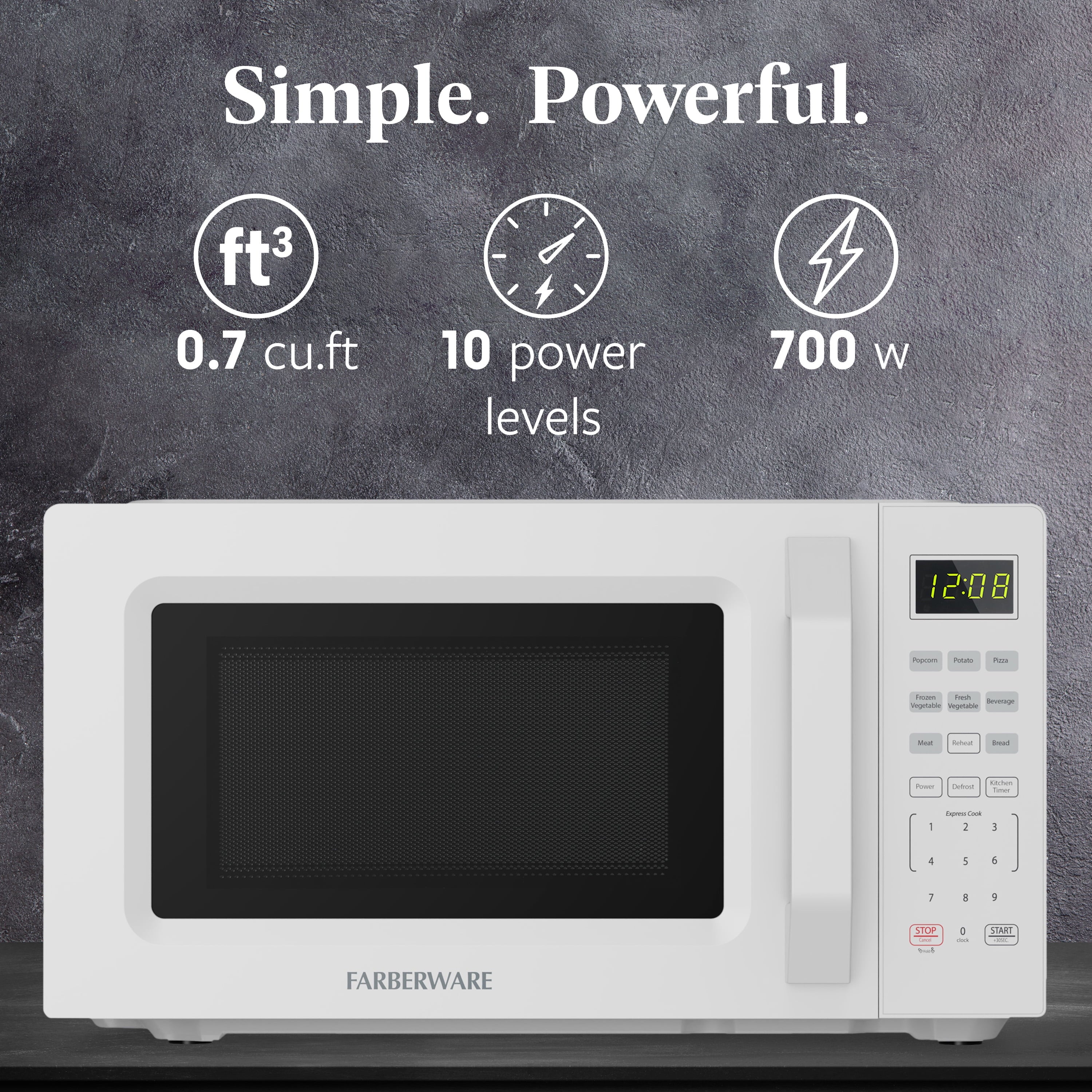 2026 New Farberware 1.1 Cu. Ft. 1000-Watt Compact Microwave Oven, Black - Image 35