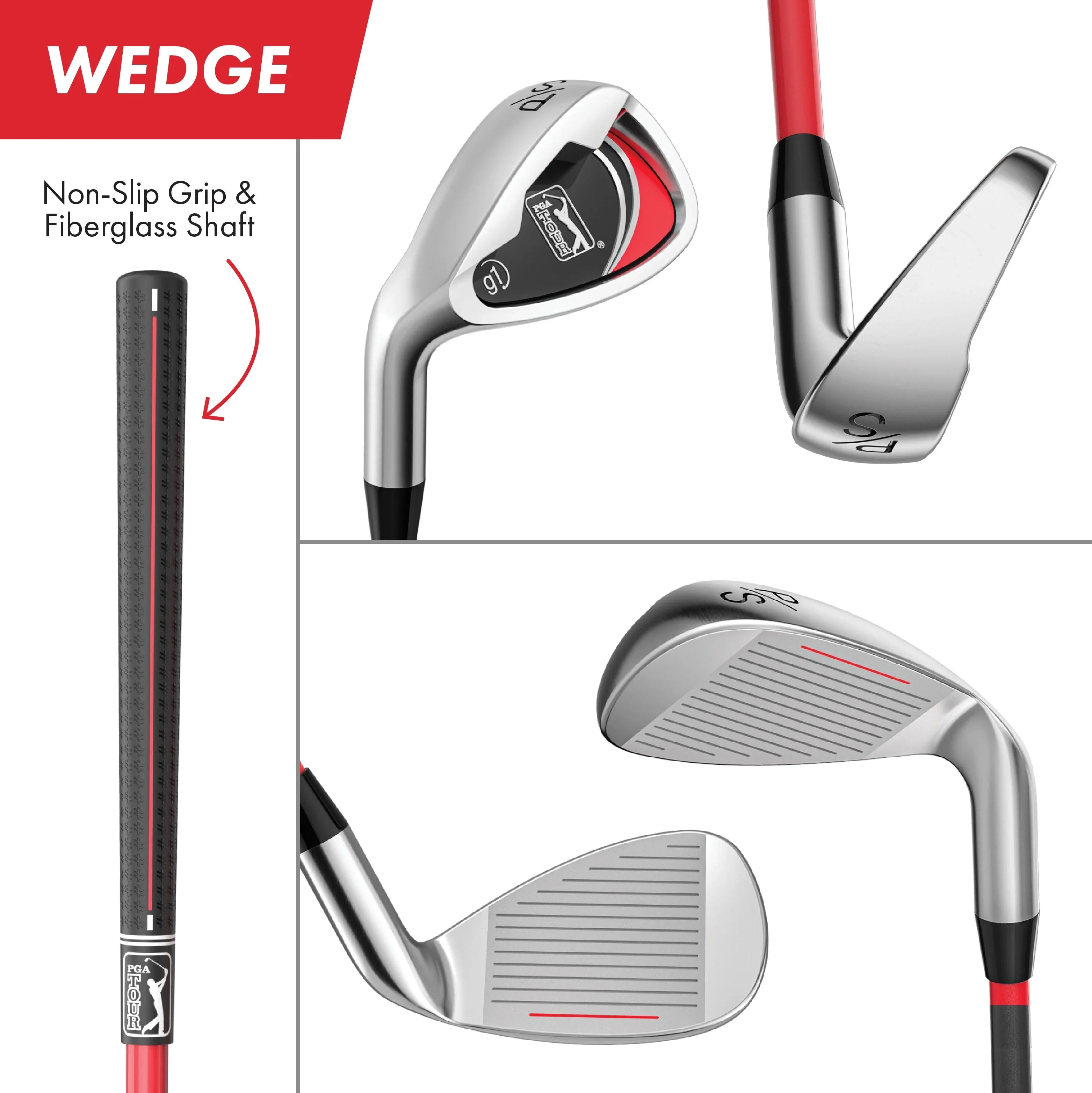 2026 New PGA Tour Right-Handed 10 Piece Kids Golf Club Stand Bag Set; Player Height 4'8 - 5'2", Ages 8-12 - Image 28