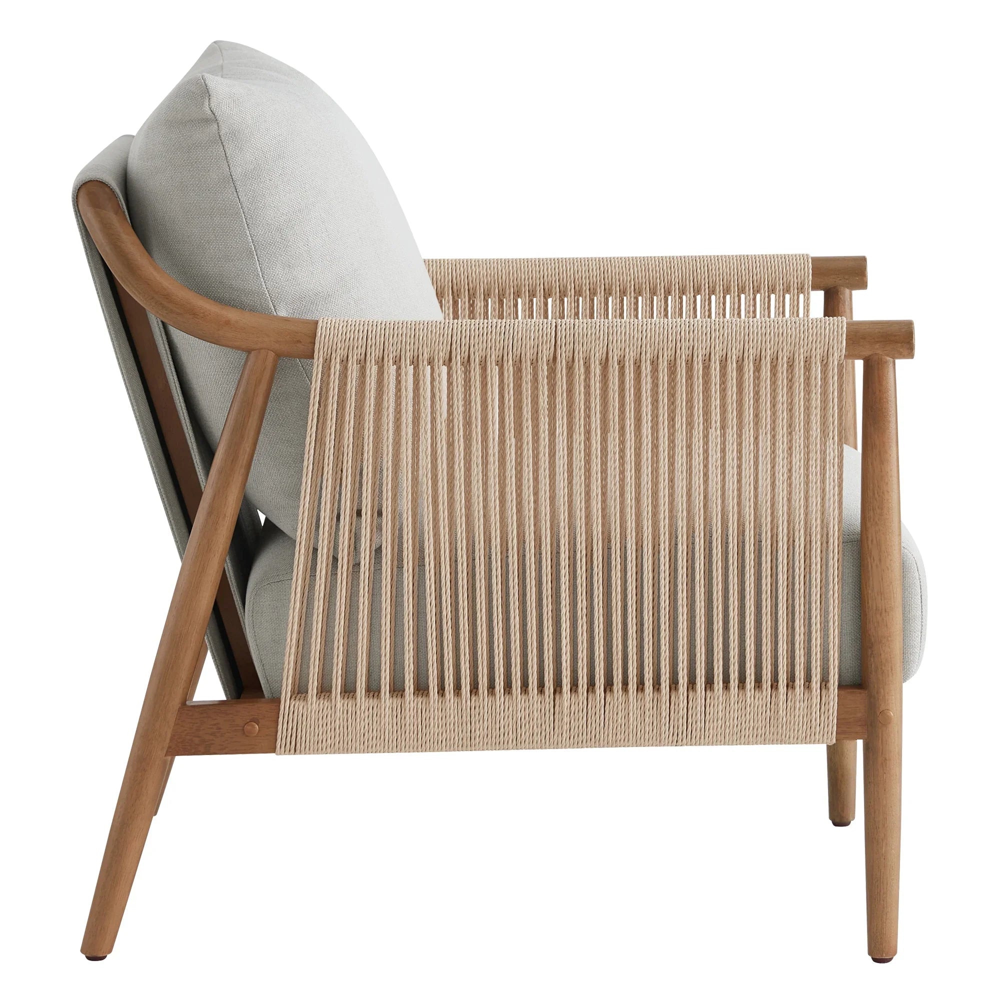 2026 New CHITA Modern Accent Chair, Braid Armchair Living Room Chair, Cream - Image 22