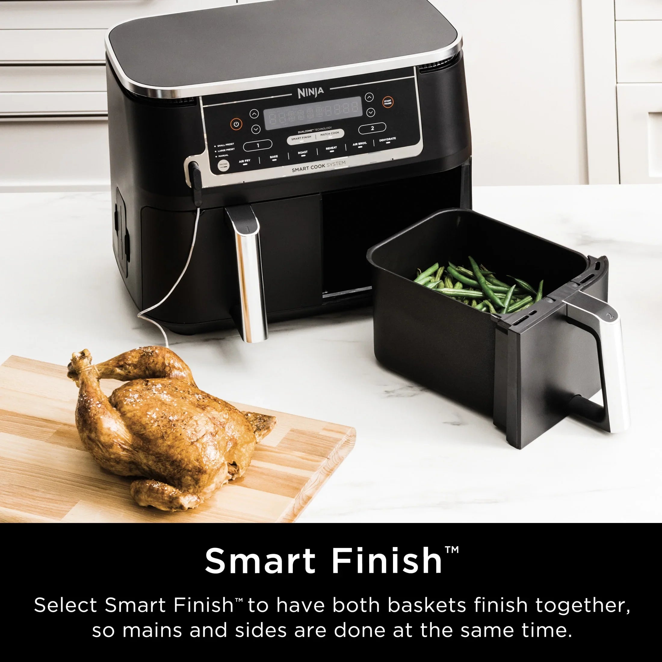 2026 New Ninja. Foodi. 6-in-1 Smart 10-qt. 2-Basket Air Fryer - Image 5