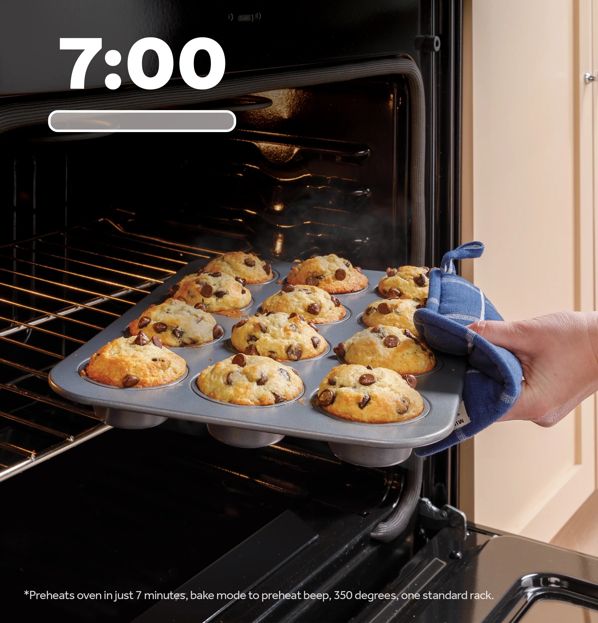 2026 New GE 30" 5.0 Cu. Ft. 240 V Freestanding Electric Range with Crisp Mode, Stainless Steel - Image 4