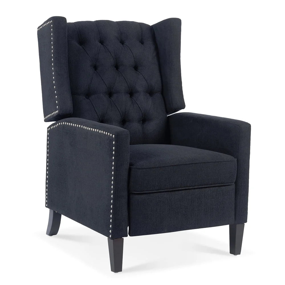 2026 New Triple Tree Modern Fabric Foam Wood Solid Print Nailhead Trim Accent Chair, Beige - Image 12