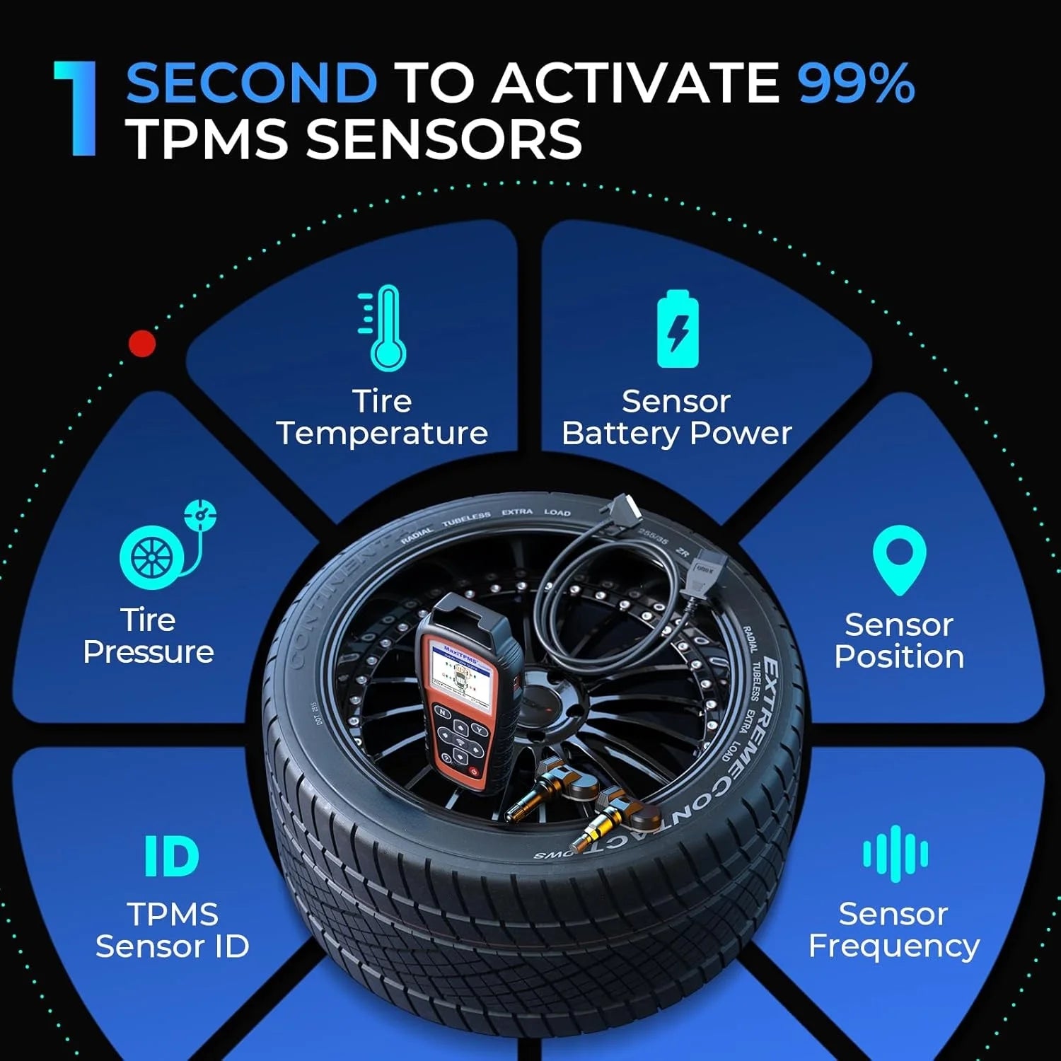 2026 New MaxiTPMS TS508WF TPMS Tool, 2025 Enhanced Wi-Fi Ver. of TS508 TS501 PRO TS408S TS601, MX-Sensor TPMS Progamming Tool, TPMS Diagnosis/Reset TPMS Relearn Tool, Read/Clear TPMS DTCs - Image 6