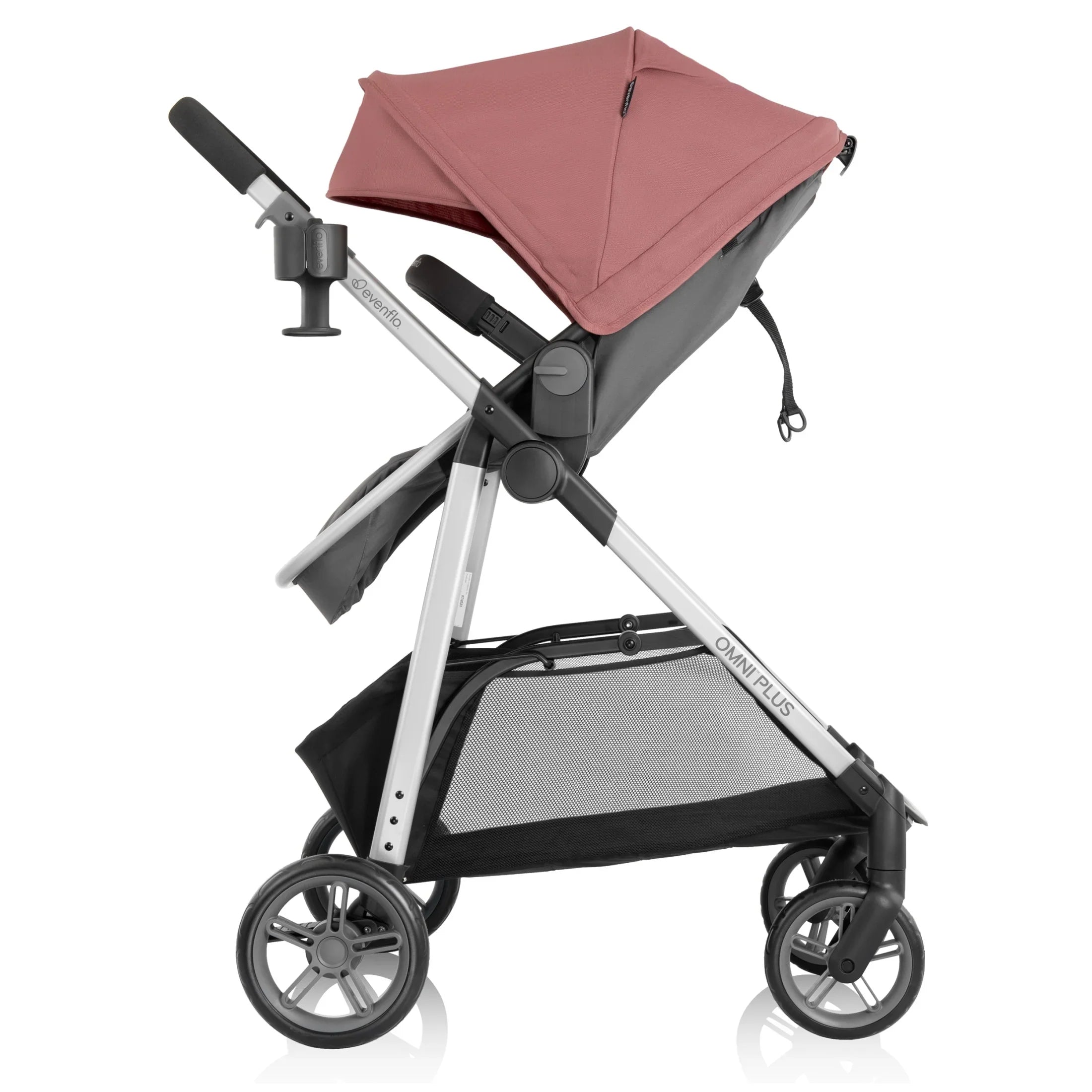 2026 New Evenflo Omni Plus Modular Travel System with LiteMax Sport Infant Car Seat, Mylar Gray, Unisex - Image 84