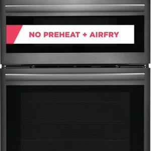 2026 New Frigidaire Gallery GCWM3067AD 30 inch Black Stainless Wall Oven and Microwave Combination