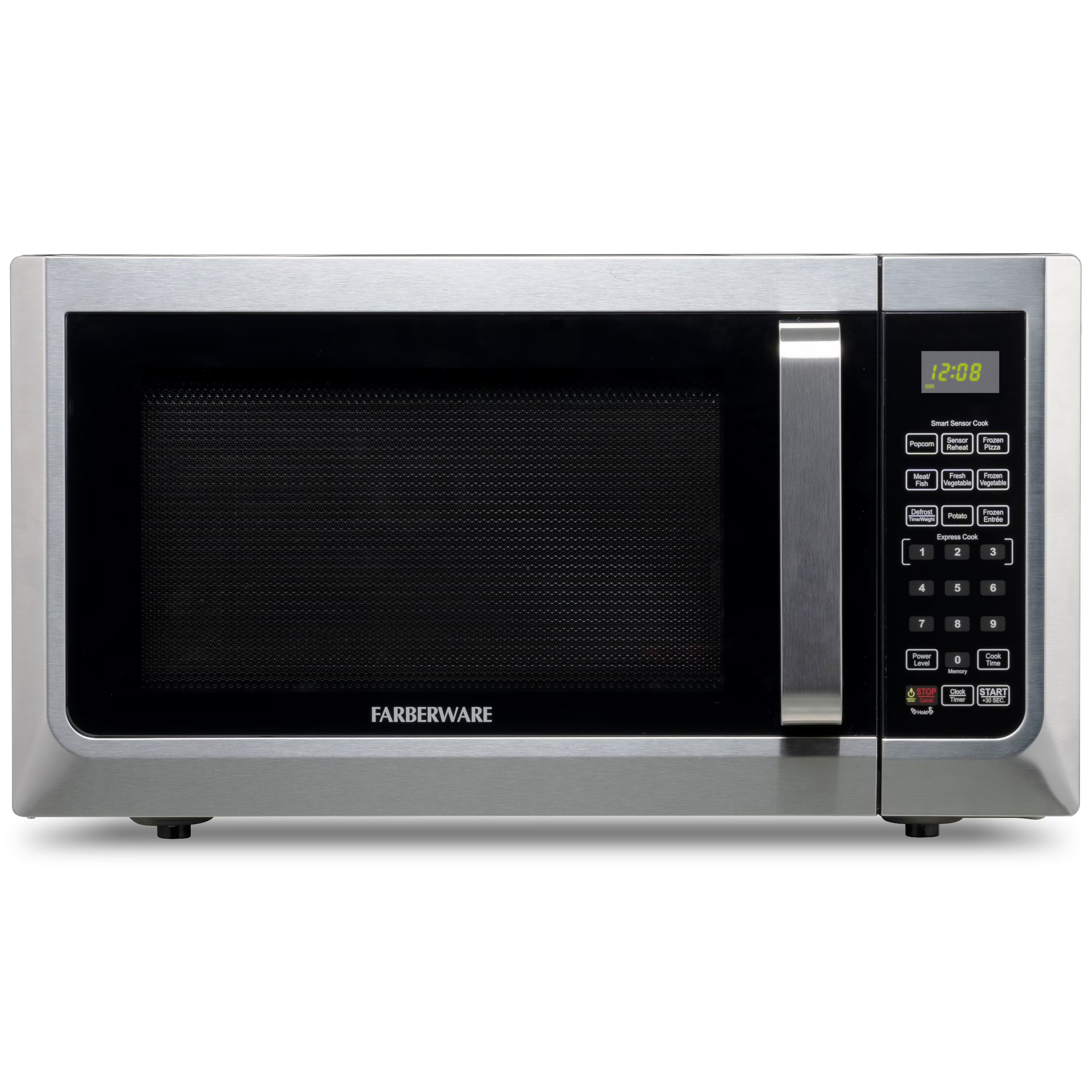 2026 New Farberware Countertop Microwave Ov 1100 Watts, 2.2 cu ft - Smart Sensor With LED Lighting and Child Lock - Perfect for Apartments and Dorms - Easy Clean Black Interior, Stainless Steel - Image 5