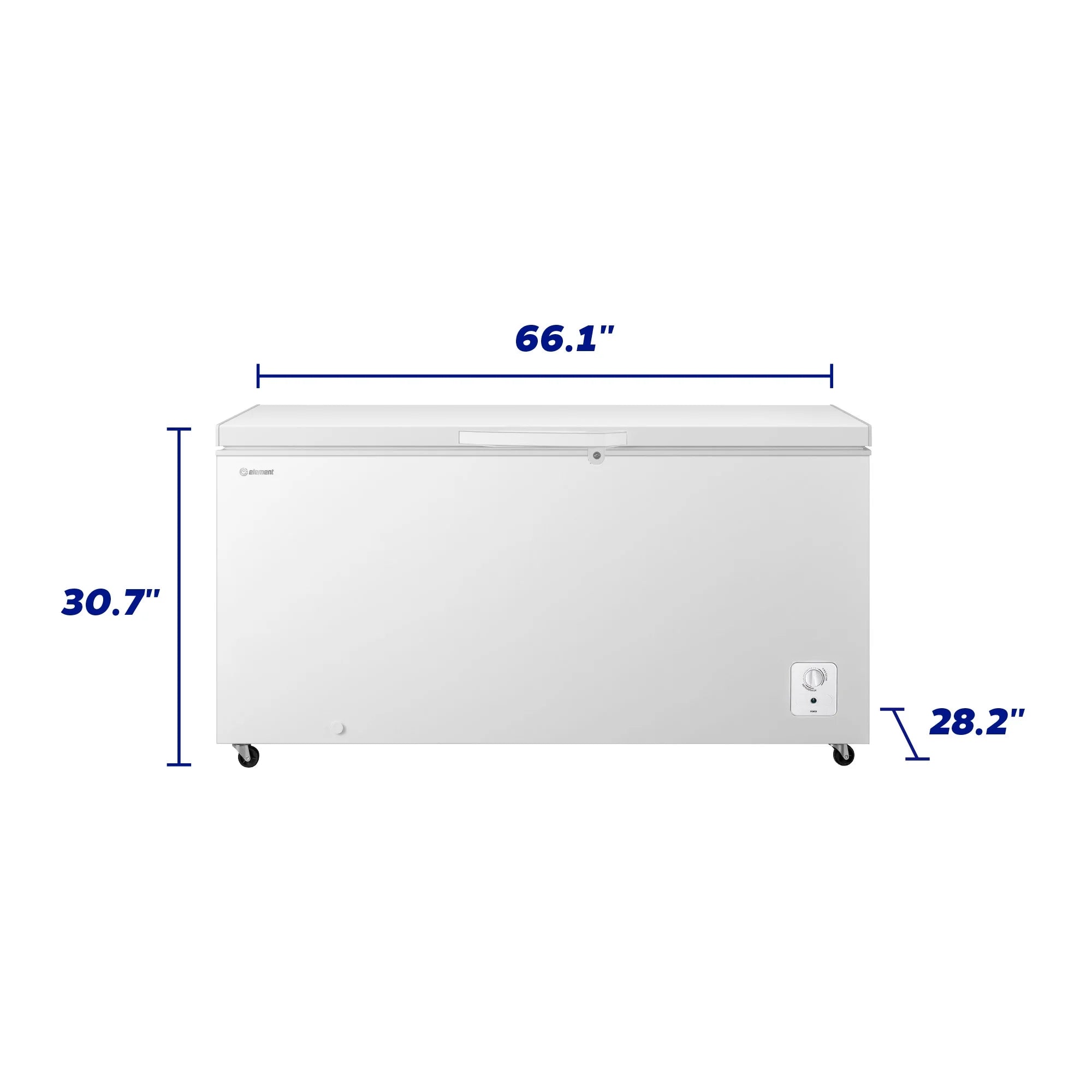 2026 New Element 17.7 cu. ft. Chest Freezer - White (ECF18MDCW) - Image 3
