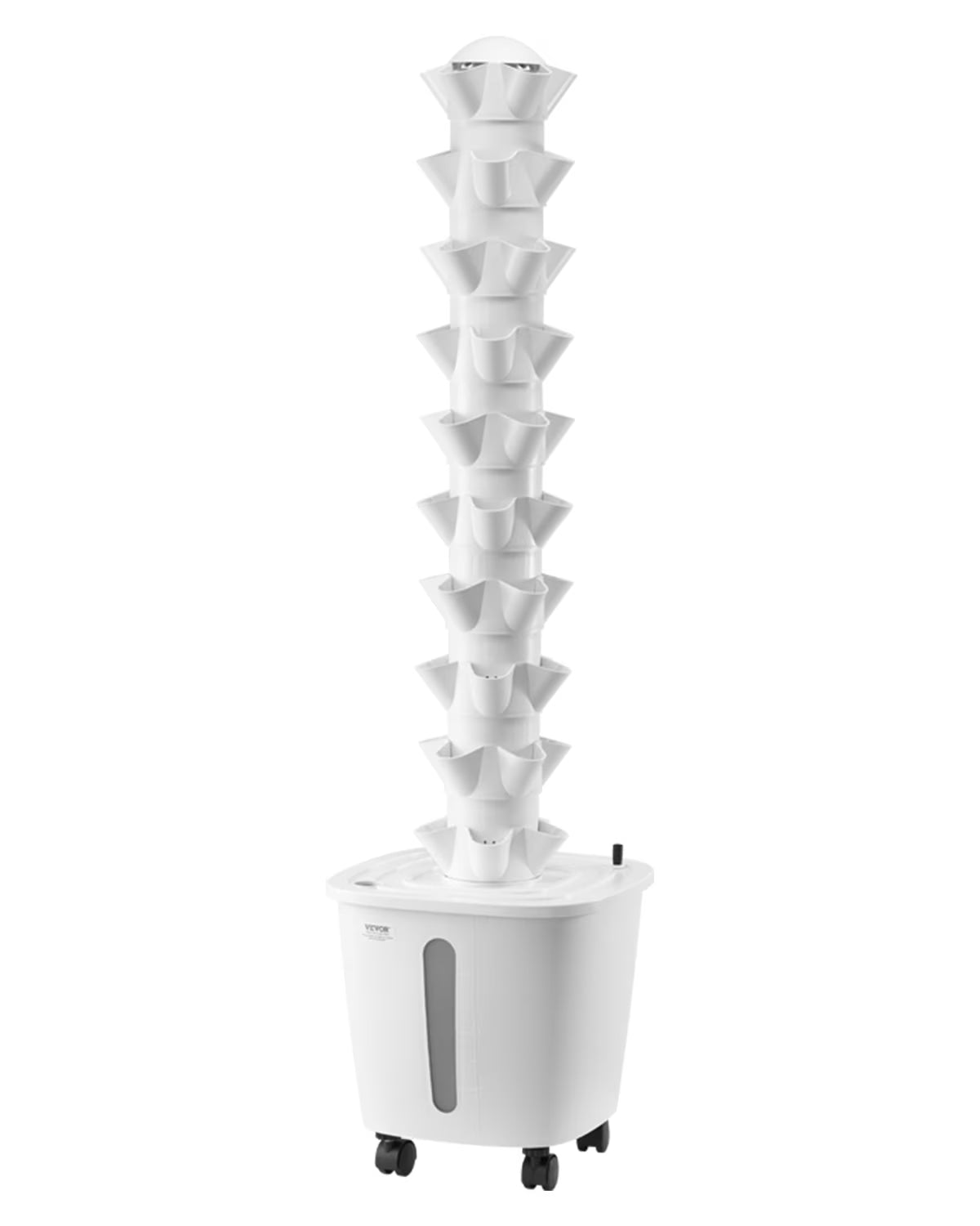 2026 New VEVOR Hydroponic Growing System, 50 Pods Vertical 10 Tiers Hydroponic Tower, Rolling Hydronic Garden with Water Pump & Wheels, Indoor Plants Germination Kit for Herbs Fruits & Vegetables