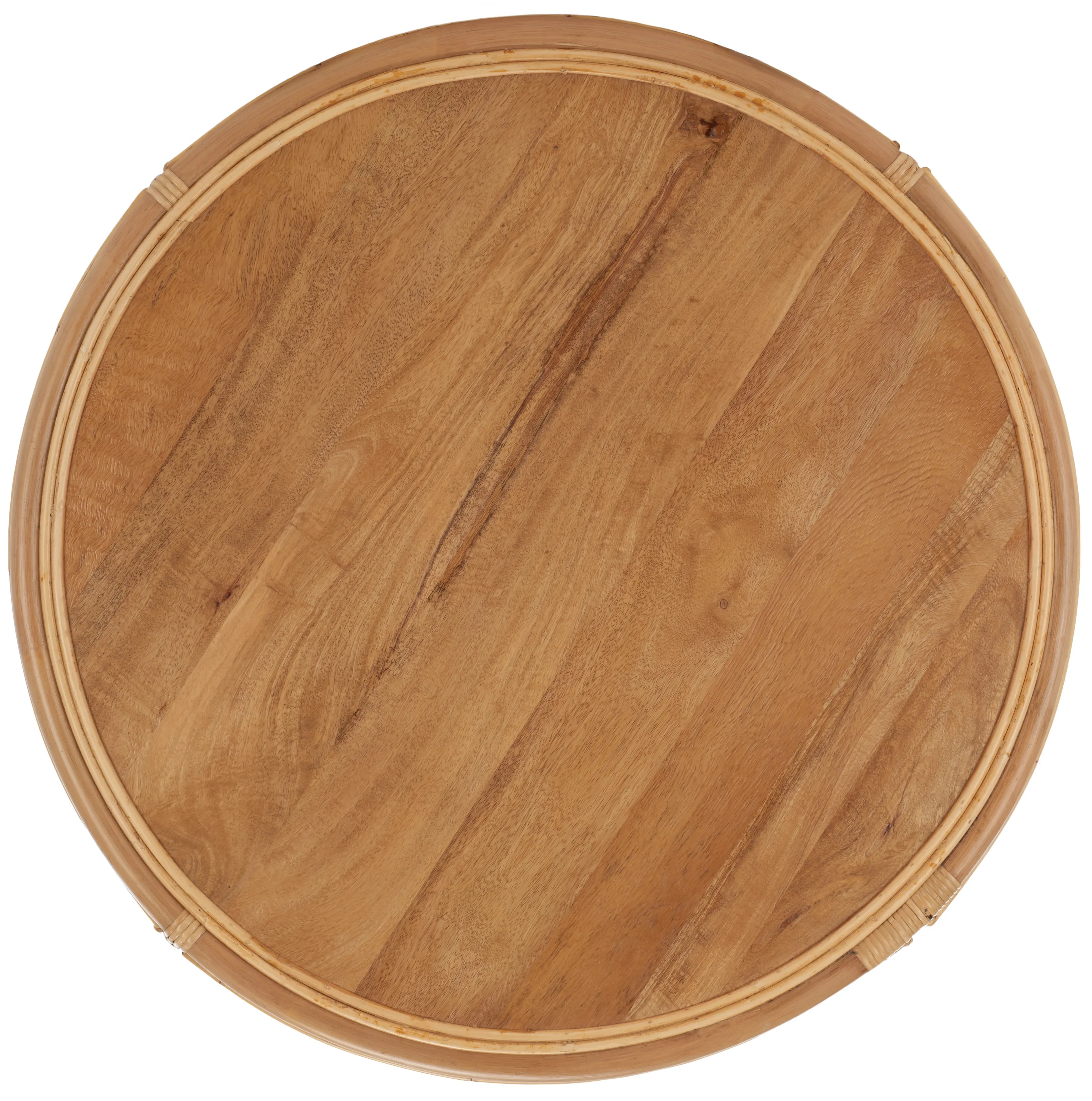 2026 New SAFAVIEH Modern Round Rattan Coffee Table, Natural - Image 7