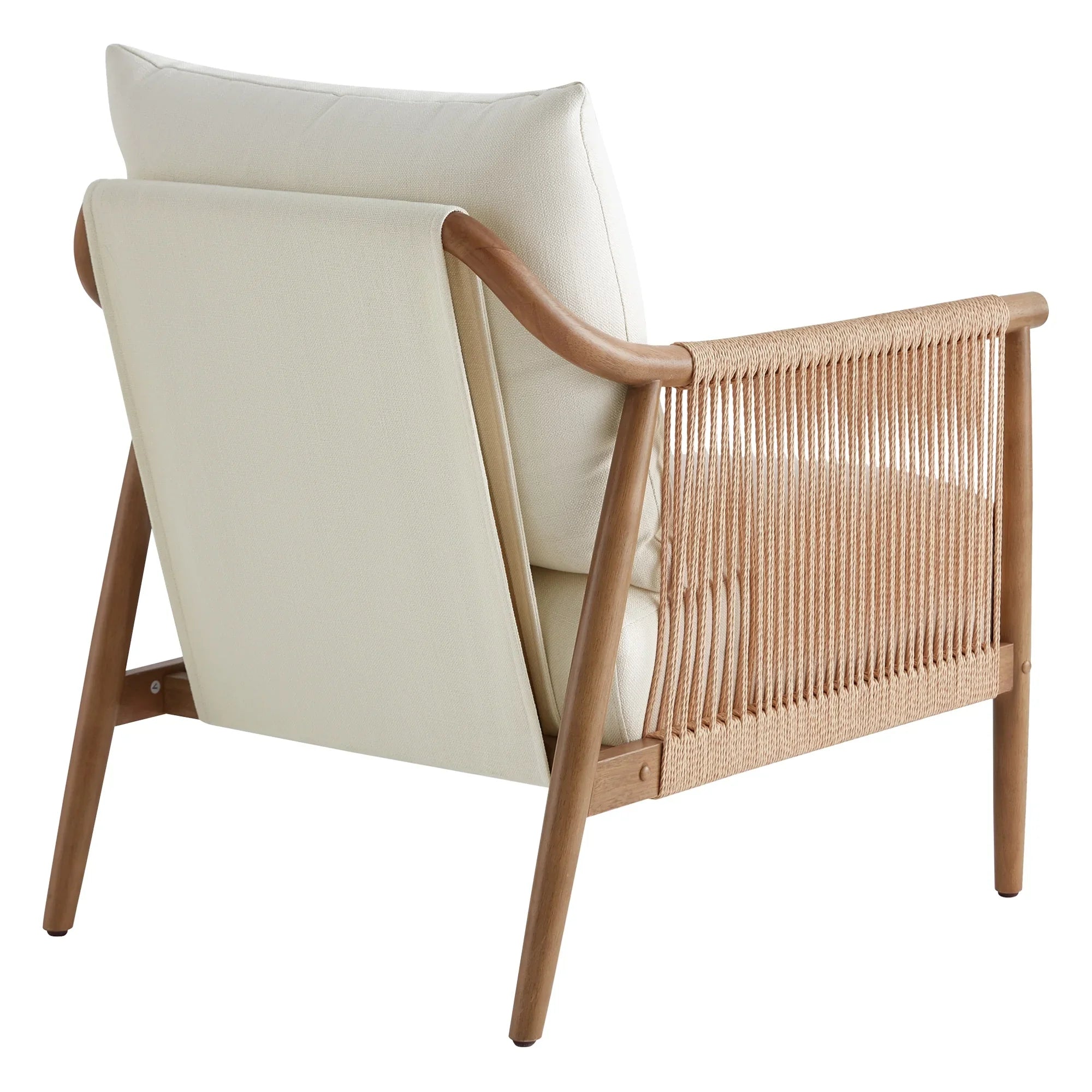 2026 New CHITA Modern Accent Chair, Braid Armchair Living Room Chair, Cream - Image 17