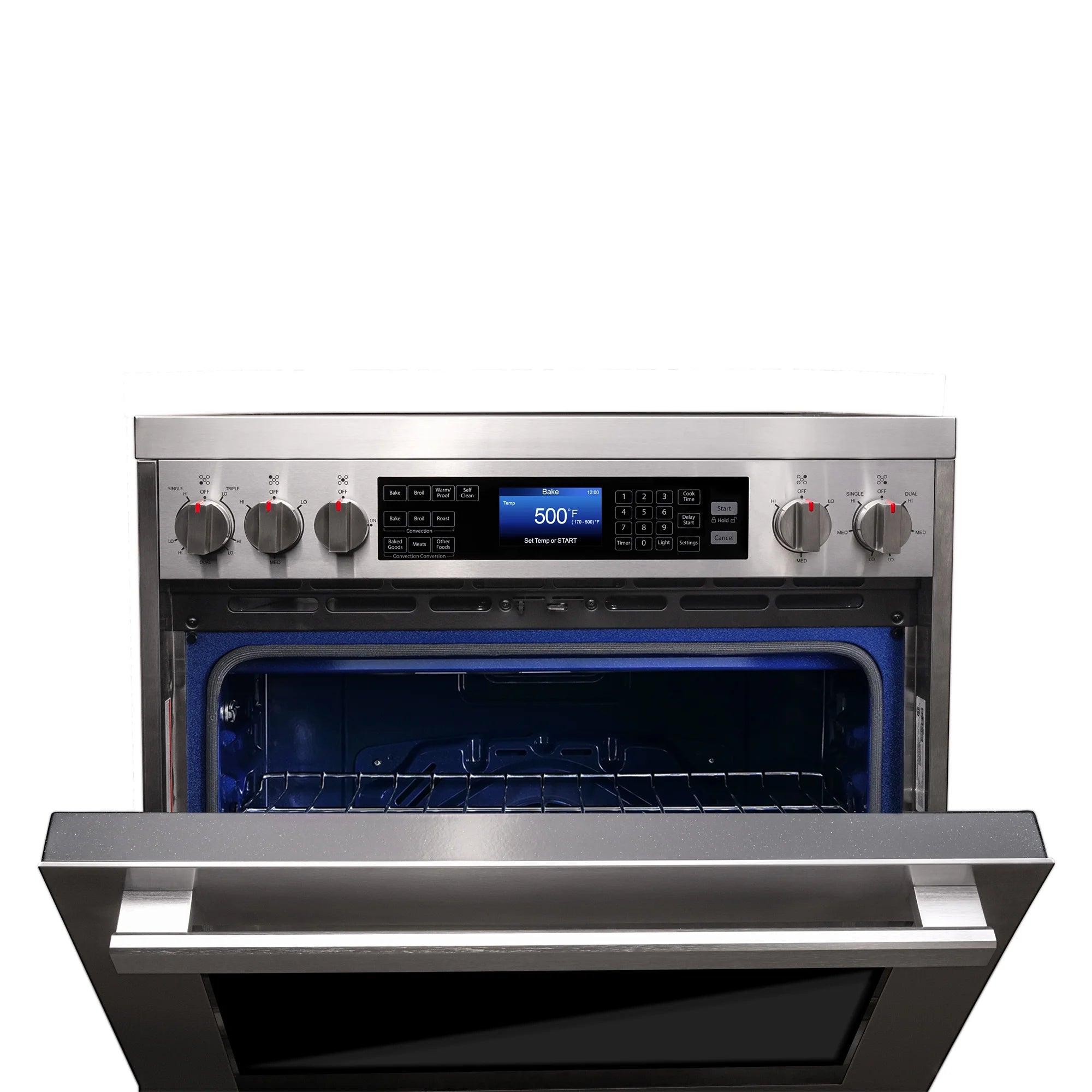 2026 New Cosmo COS-305AERC 30 in. Stainless Steel Electric Range with Convection Oven - Image 3