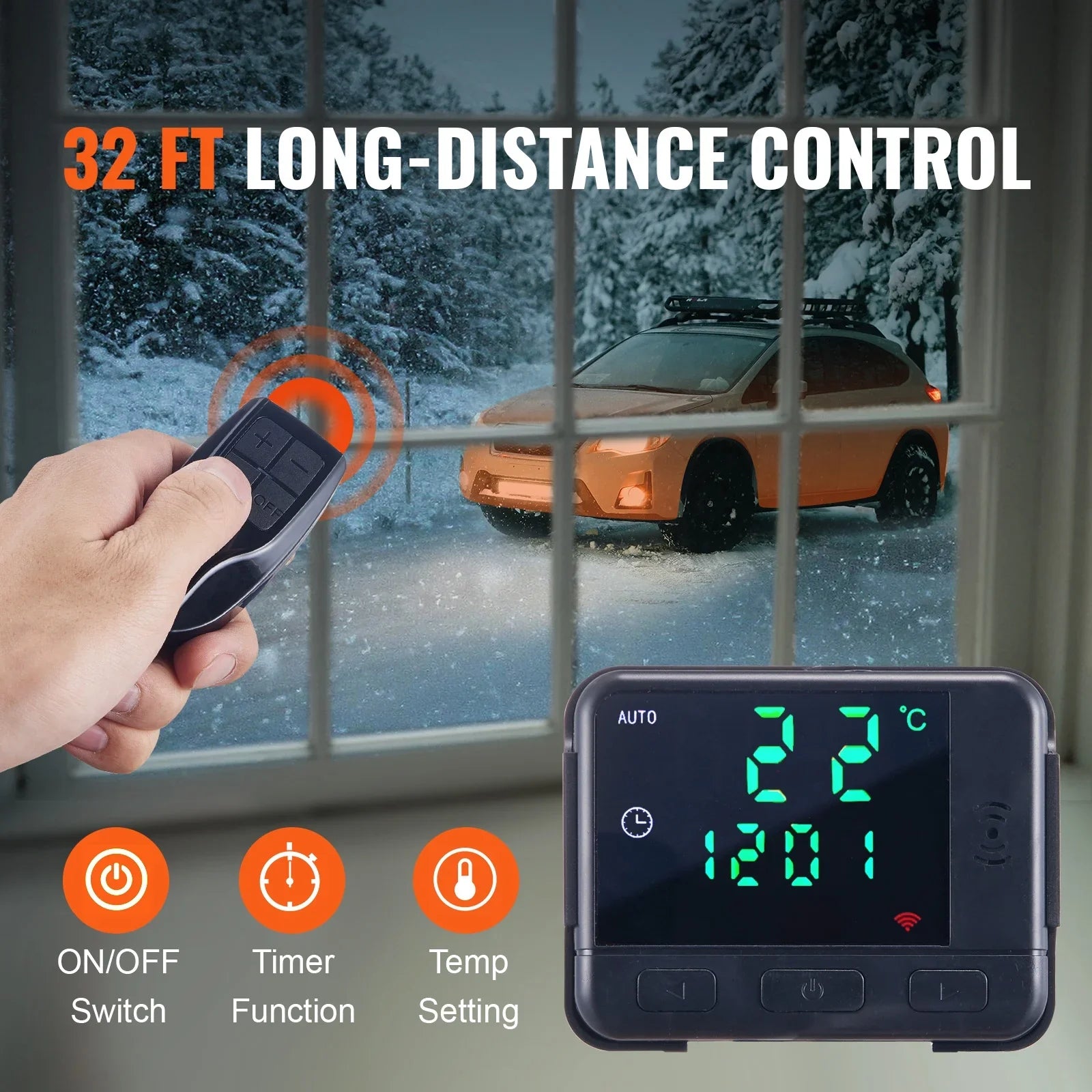 2026 New KFFKFF Diesel Air Heater, 12V 5KW Integrated Diesel Heater with Remote and LCD Display, 5L Tank Compact Diesel Heating Solution, Quick Warm-up for RVs, Trailers, Campers, Boats, and Indoor Use - Image 6