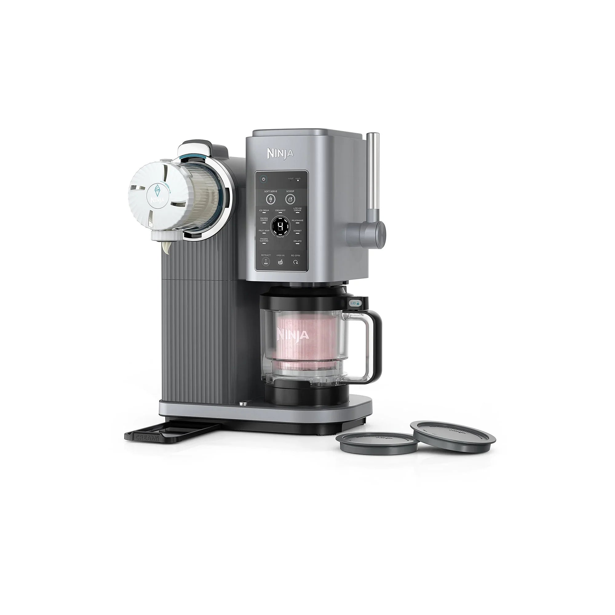 2026 New Open Box Ninja Swirl-Creami Soft-Serve Maker - SILVER ONE SIZE