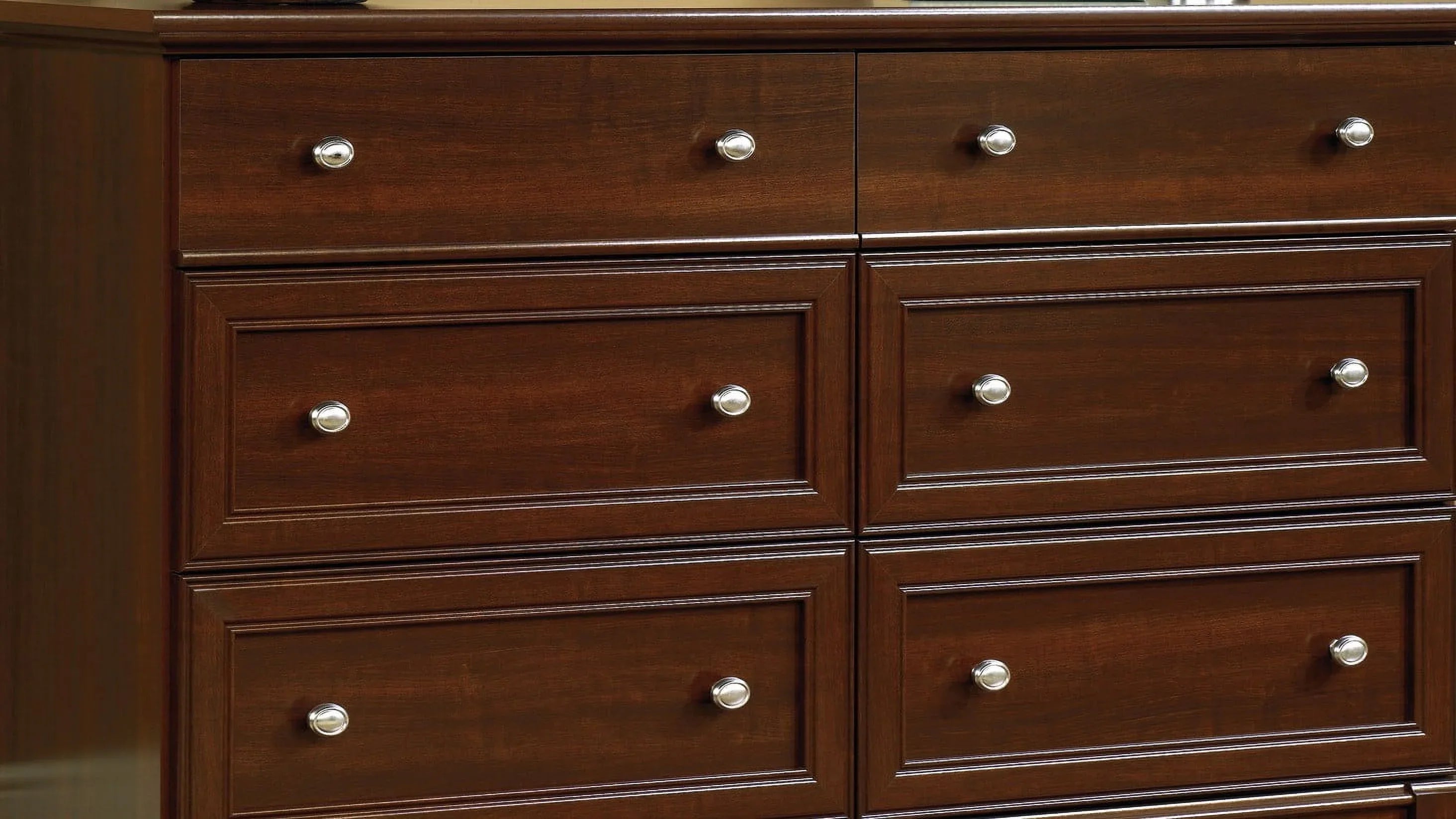 2026 New Sauder Palladia 6-Drawer Bedroom Dresser, Vintage Oak Finish - Image 16