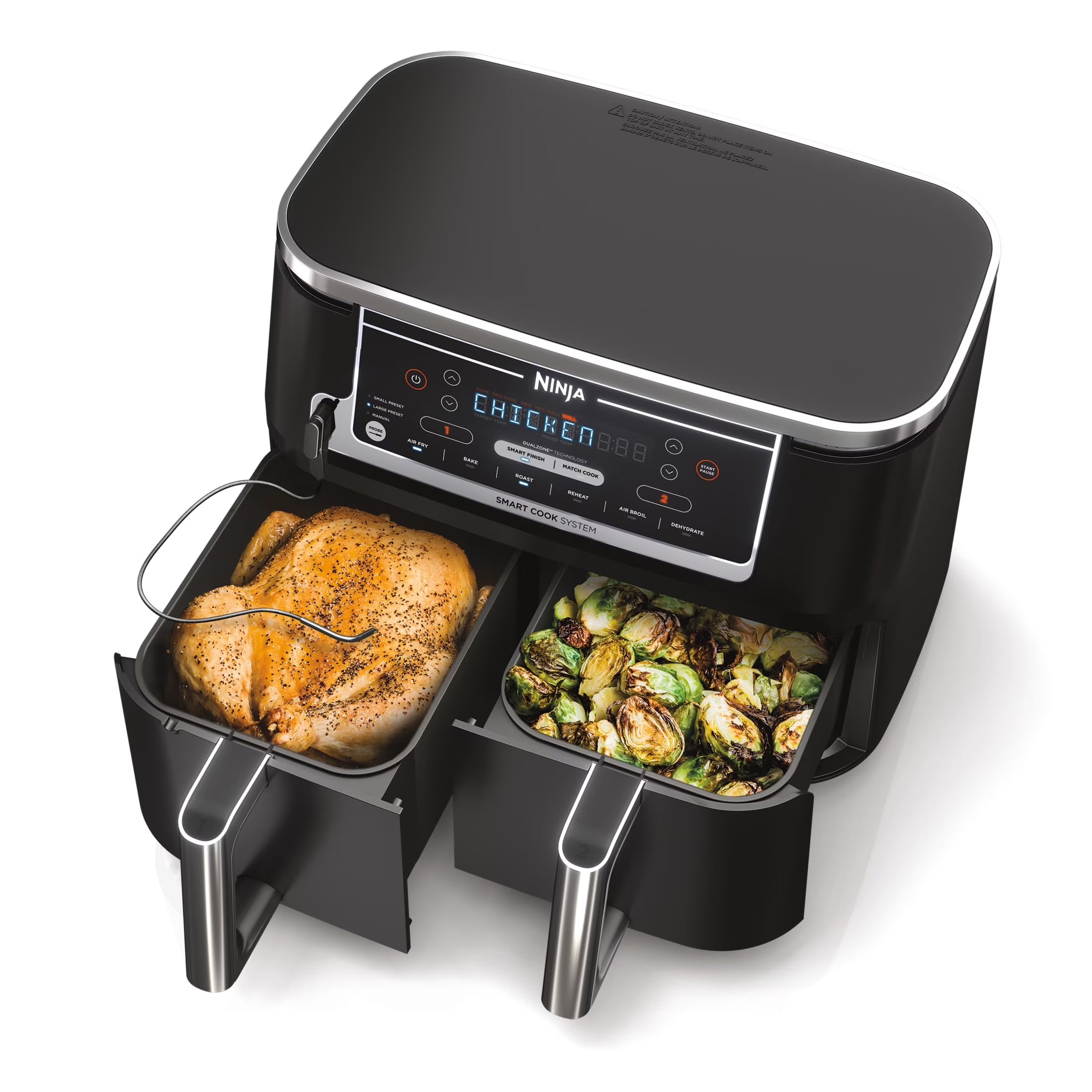 2026 New Ninja. Foodi. 6-in-1 Smart 10-qt. 2-Basket Air Fryer