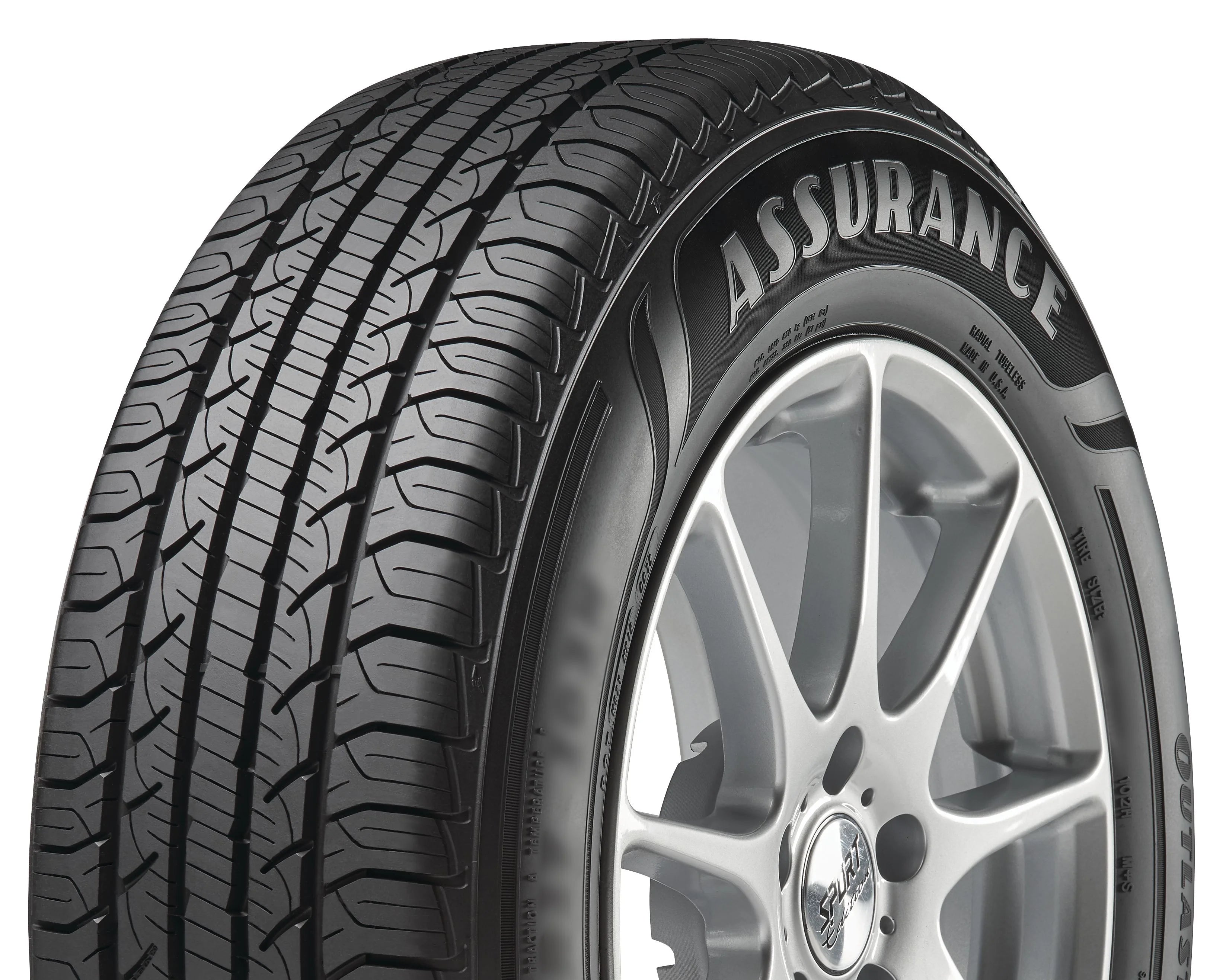 2026 New Goodyear Assurance Outlast 225/65R17 102H All-Season Tire Fits: 2018-23 Chevrolet Equinox LT, 2015-17 Subaru Outback 3.6R Touring - Image 3