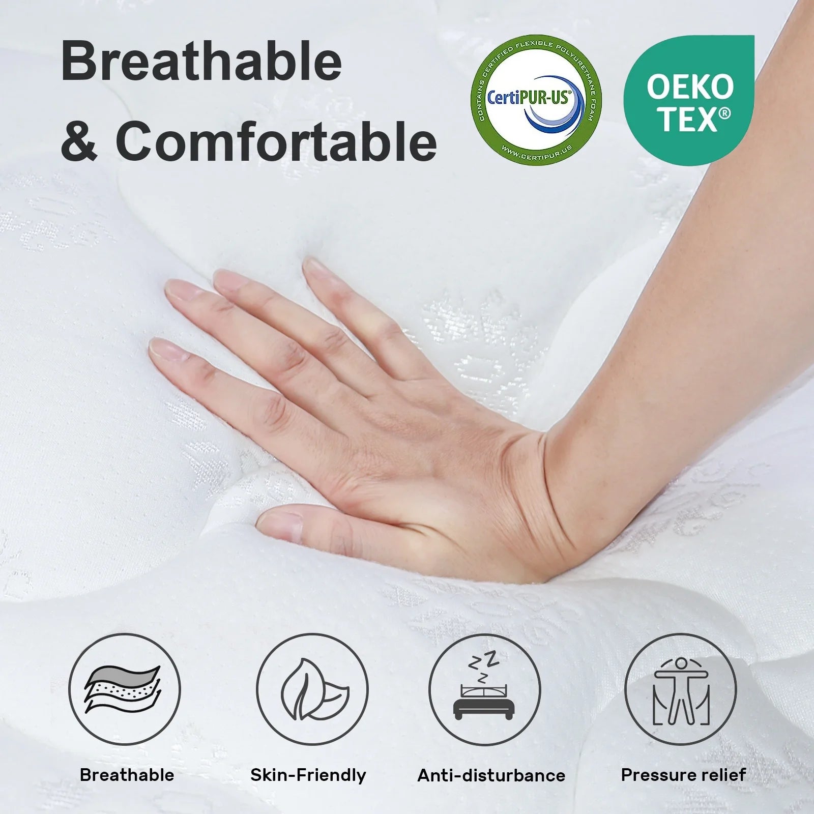 2026 New Full Mattress, 10 Inch Mattress Full Size, Individual Pocket Spring and Foam Mattress in a Box - Image 6