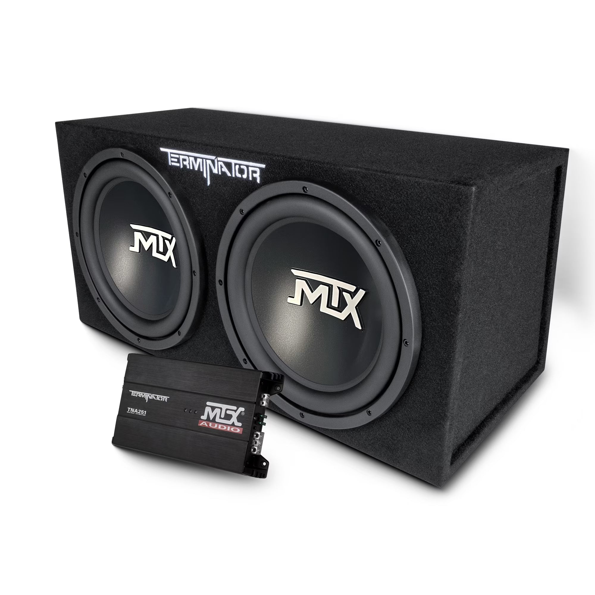 2026 New MTX 12" 1200W Dual Loaded Car Subwoofer Audio, Sub Box, Amplifier and Amp Kit