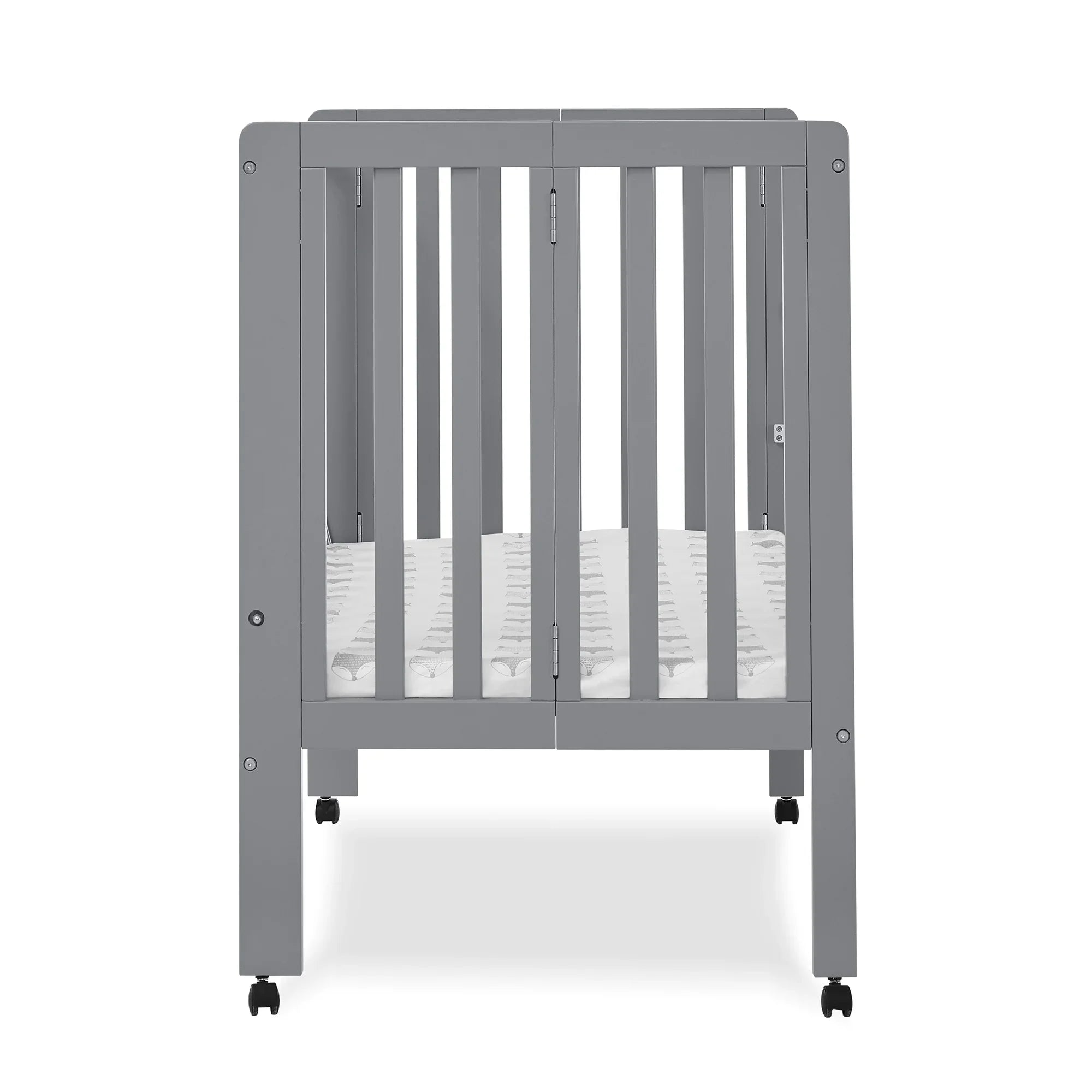 2026 New Delta Children Lee Portable Folding Mini Crib with 1.5-Inch Mattress - Greenguard Gold Certified, Bianca White - Image 29