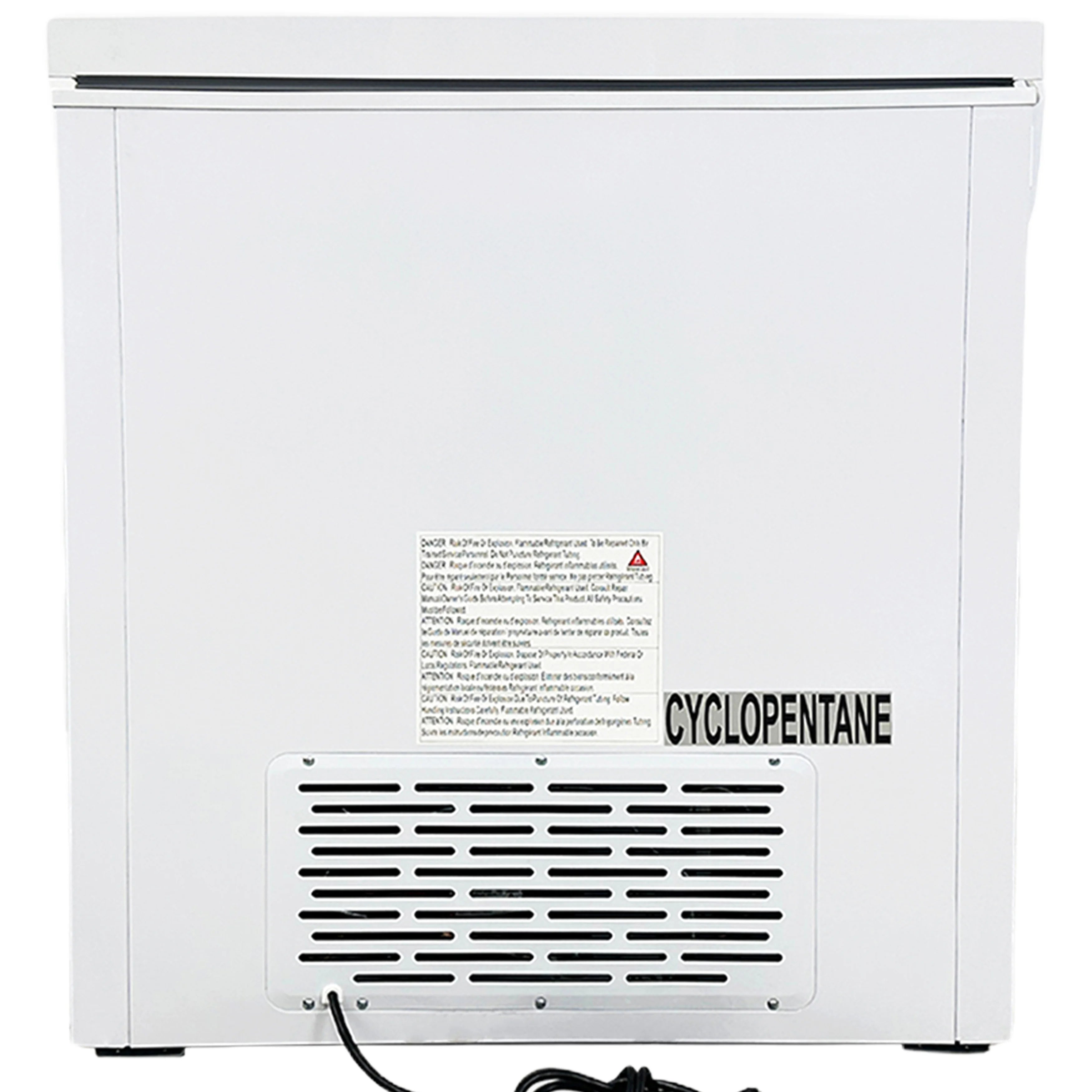 2026 New NSF 79 in. Solid Door Commercial Chest Freezer 30 Cu. Ft. Two Door Chest Freezer White - Image 4