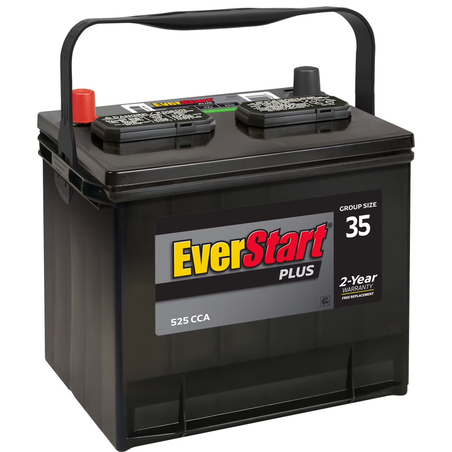 2026 New EverStart Plus Lead Acid Automotive Battery, Group Size 35 12 Volt, 525 CCA