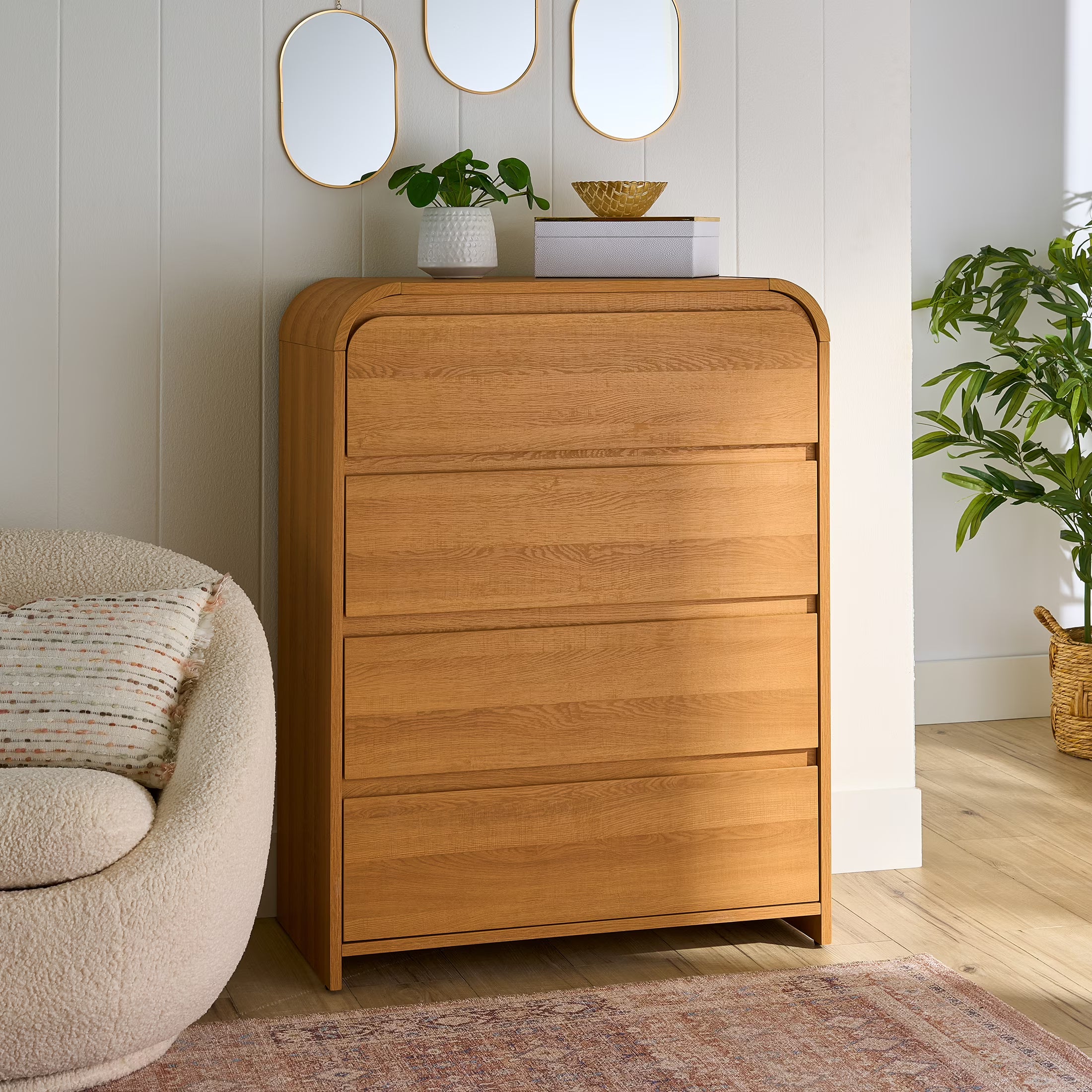 2026 New Better Homes & Gardens Juliet Dresser, Light Honey Finish